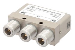 单刀双掷机电式继电器开关，DC ~ 12.4 GHz，N型，50瓦，28V，带故障保护