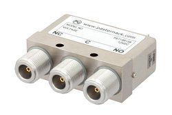 SPDT Electromechanical Relay Failsafe Switch, DC to 12.4 GHz, 160W, 12V, N