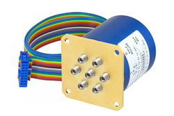 低插入损耗可重复继电器闩锁开关，单刀六掷，0.05 dB，端接，直流至40 GHz，5W，24V，指示器，TTL，2.92mm