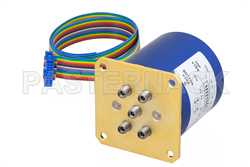 低插入损耗可重复继电器闩锁开关，单刀四掷，0.05 dB，端接，直流至40 GHz，5W，24V，指示器，TTL，2.92mm
