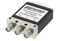 单刀双掷机电继电器故障保护开关，DC~18 GHz，可达 90W，12V，SMA