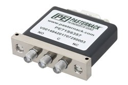 SPDT Electromechanical Relay Failsafe Switch, Terminated, DC to 26.5 GHz, up to 90W, 28V, SMA