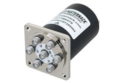 单刀六掷机电继电器常开开关，DC~18 GHz，高达 90W，24V，TTL，SMA