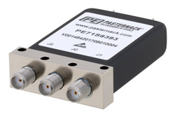 SPDT Electromechanical Relay Latching Switch, DC to 18 GHz, up to 90W, 28V, Self Cut Off, Indicators, SMA