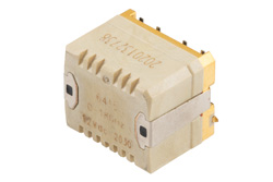 单刀双掷机电式继电器开关，闩锁，DC ~18 GHz，最高可达40W，12V，热切换，SMT，500万次生命周期