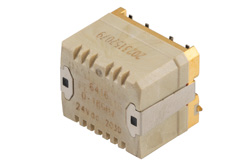 单刀双掷机电式继电器开关，闩锁，DC ~18 GHz，最高可达40W，24V，热切换，SMT，500万次生命周期