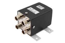 Transfer Electromechanical Relay Failsafe Switch, DC to 12.4 GHz, 50W, 28V, Indicators, TTL, TNC