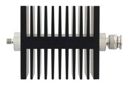 40 dB Fixed Attenuator, SMA Female To TNC Male Directional Black Anodized Aluminum Heatsink Body Rated To 50 Watts Up To 18 GHz