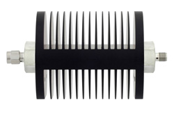 3 dB Fixed Attenuator, SMA Male to SMA Female Black Anodized Aluminum Heatsink Body Rated to 25 Watts Up to 18 GHz