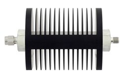 40 dB Fixed Attenuator, SMA Male to SMA Female Black Anodized Aluminum Heatsink Body Rated to 25 Watts Up to 18 GHz