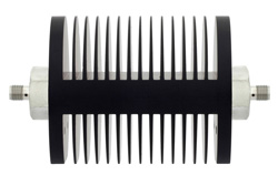 3 dB Fixed Attenuator, SMA Female to SMA Female Black Anodized Aluminum Heatsink Body Rated to 25 Watts Up to 18 GHz