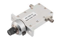 0 to 10 dB Variable Attenuator, SMA Female to SMA Female Rated to 5 Watts from 12.4 GHz to 18 GHz