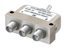 SPDT SMA Manual Toggle Switch, DC to 22 GHz, Rated to 50 Watts