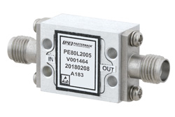 高功率限幅器，现场可更换 SMA，峰值功率 100W，恢复 15 us，平漏 18 dBm，500 MHz ~ 18 GHz