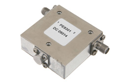 Isolator with 18 dB Isolation from 2 GHz to 4 GHz, 10 Watts and SMA Female