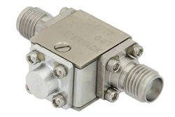 Isolator With 18 dB Isolation From 7 GHz to 12.4 GHz, 1 Watt And SMA Female