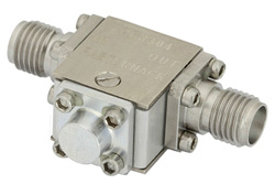 Isolator With 16 dB Isolation From 8 GHz to 18 GHz, 1 Watt And SMA Female