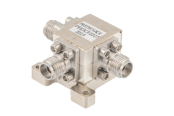 Circulator with 12 dB Isolation from 18 GHz to 26.5 GHz, 10 Watts and 2.92mm Female