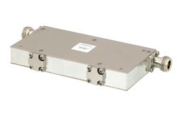 Dual Junction Isolator with 36 dB Isolation from 1 GHz to 2 GHz, 50 Watts and N Female