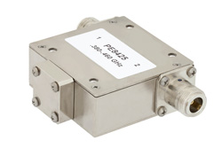 High Power Isolator With 20 dB Isolation From 380 MHz to 460 MHz, 100 Watts And N Female