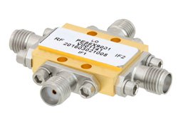 IQ混频器，工作频率为6 GHz至10 GHz，IF范围为DC ~3.5 GHz，本振功率+19 dBm，现场可更换SMA