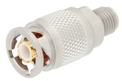 Precision SMA Female to ZMA Plug Adapter, 4 Lug