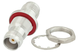 Bulkhead Mount TNC Female to TNC Female Adapter, IP67 Mated
