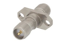 2 Hole Flange Mount RP-SMA Female to RP-SMA Female Adapter