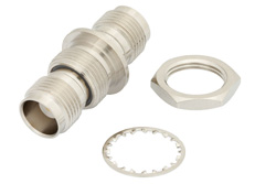Bulkhead Mount Isolated Ground TNC Female to TNC Female Adapter