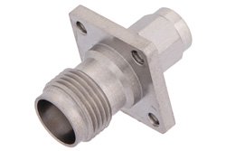 SMA Male to TNC Female 4 Hole Flange Mount Adapter