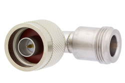 Precision N Male to N Female Radius Right Angle Adapter