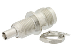 TNC Female to MCX Jack Bulkhead Mount Adapter, 1.163 inch Overall Length