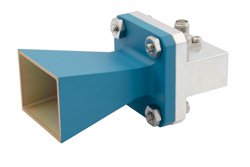 WR-75 Waveguide Standard Gain Horn Antenna Operating from 10 GHz to 15 GHz with a Nominal 10 dB Gain SMA Female Input