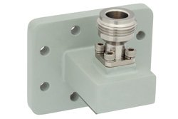 WR-90 UDR100 Flange to N Female Waveguide to Coax Adapter Operating From 8.2 GHz to 12.4 GHz