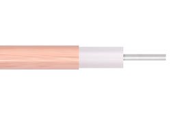 Low Loss .070 Semi-Rigid Coax Cable, Copper Outer Conductor, Microporous PTFE 76.5 pct VoP Dielectric, Straight Sections