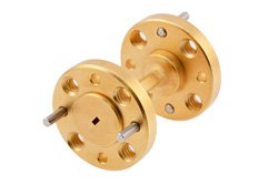 WR-6直波导，长度为1英寸，UG-387/U-Mod圆盖法兰，110 GHz至170 GHz