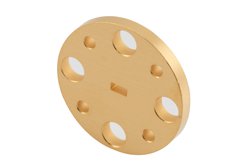 WR-10 Waveguide Shim, UG-Cover Round flange, 2mm Brass