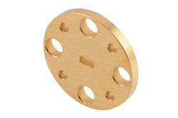 WR-12 Waveguide Shim, UG-Cover Round flange, 2mm Brass