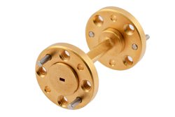 WR-6 45°右旋扭波导，带UG-387/U-Mod法兰，工作频率为110 GHz至170 GHz