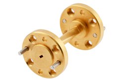 WR-6 90°右旋扭波导，带UG-387/U-Mod法兰，工作频率为110 GHz至170 GHz