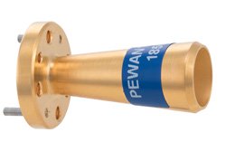WR-15 Waveguide Conical Gain Horn Antenna Operating from 58 GHz to 68 GHz with a Nominal 15 dBi Gain with UG-385/U Round Cover Flange