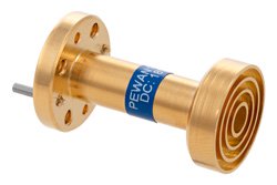 WR-15 波导广角标量馈电喇叭天线，工作频率55 GHz至65 GHz，标称增益10 dBi，UG-385/U 圆盖法兰