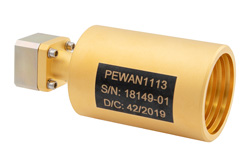 WR-28 波导标量馈电喇叭天线，工作频率26 GHz至30 GHz，增益17 dBi，UG-599/U 法兰