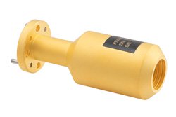 圆形波导广角标量馈电喇叭天线，频率范围77 GHz至87 GHz，增益17 dBi，UG-387/U-Mod 圆盖法兰，0.110英寸