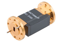 WR-22 波导固定衰减器，20 dB，UG-383/U盖法兰，4W