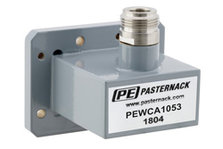 WR-159 CMR-159 Flange to N Female Waveguide to Coax Adapter Operating from 4.9 GHz to 7.05 GHz