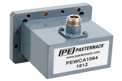 WR-284 CMR-284 Flange to N Female Waveguide to Coax Adapter Operating from 2.6 GHz to 3.95 GHz