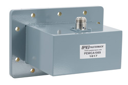 WR-430 CPR-430G Grooved Flange to N Female Waveguide to Coax Adapter Operating from 1.7 GHz to 2.6 GHz