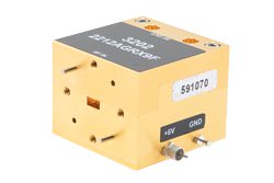 Low Noise Amplifier (LNA), 33 to 50 GHz Frequencies in Q Band, WR-22 Waveguide connectors with UG-383/U Flanges, 32 dB Gain