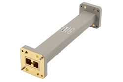 WRD-650直波导，6英寸，UG方盖法兰，6.5 GHz至18 GHz，黄铜
